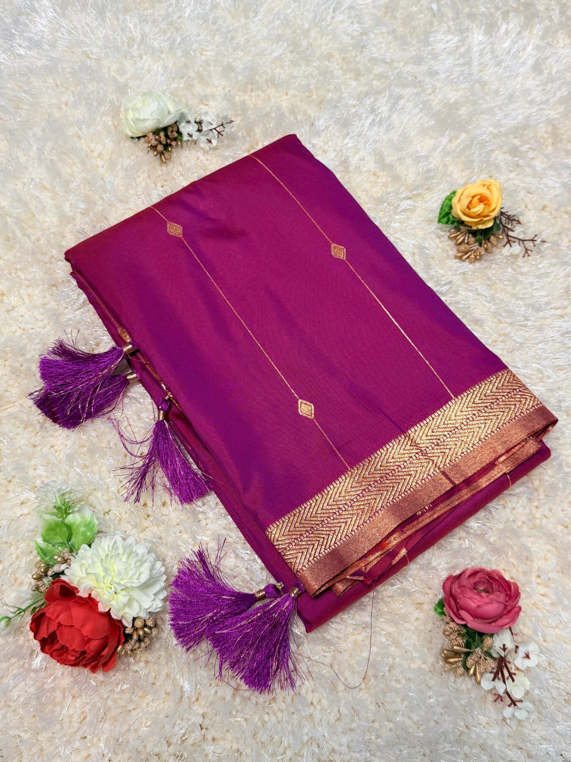 Maheshwari Soft Silk Pink
