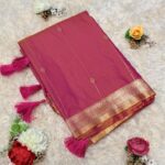 maheshwari Soft silk light pink