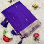 maheshwari Soft silk blue