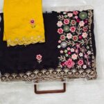 Rich Embroidery Moti Saree