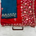 Rich Embroidery Moti Saree