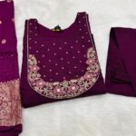 3 Piece Anarkali Long Dress