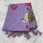 Linen cotton saree