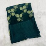 Semi Georgette Saree - Satin Border Style 7