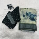 Linen Cotton Saree Style 6