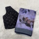 Linen Cotton Saree Style 1