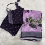 Linen Cotton Saree Style 3