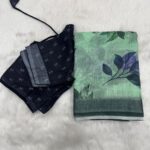 Linen Cotton Saree Style 4