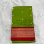 Royal silk primium Paithani                           Pure tanna silk                                               full rudraksha butti
