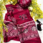 Diginer primium branded collection 
fabric-rich summer silk  blouse work