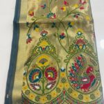 Jamdani Paithani 
fabric-cotton chanderi
