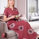 Premium alfain nighty wear