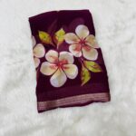 Tranding saree   fabric- Pure moss shiffon