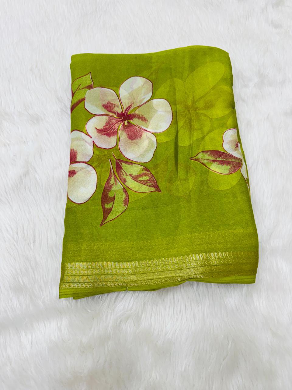 2026/10/1000201435.jpg Tranding saree fabric- Pure moss shiffon - Image 1