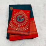 kadiyal paithani 
fabric- Pure tanna silk