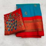 kadiyal paithani 
fabric- Pure tanna silk