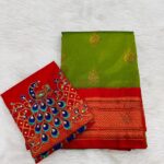 kadiyal paithani 
fabric- Pure tanna silk