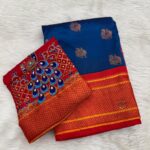 kadiyal paithani 
fabric- Pure tanna silk